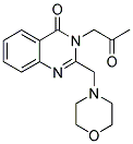 2-(MORPHOLIN-4-YLMETHYL)-3-(2-OXOPROPYL)QUINAZOLIN-4(3H)-ONE Struktur