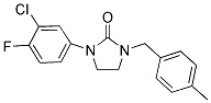 1-(3-CHLORO-4-FLUOROPHENYL)-3-(4-METHYLBENZYL)IMIDAZOLIDIN-2-ONE Struktur