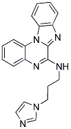 (3-IMIDAZOL-1-YL-PROPYL)-(5,7,11B-TRIAZA-BENZO[C]FLUOREN-6-YL)-AMINE Struktur