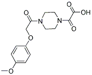 (4-[(4-METHOXYPHENOXY)ACETYL]PIPERAZIN-1-YL)(OXO)ACETIC ACID Struktur