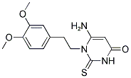 6-AMINO-1-[2-(3,4-DIMETHOXY-PHENYL)-ETHYL]-2-THIOXO-2,3-DIHYDRO-1H-PYRIMIDIN-4-ONE Struktur