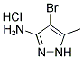 4-BROMO-5-METHYL-1 H-PYRAZOL-3-YLAMINE HYDROCHLORIDE Struktur