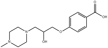 4-[2-HYDROXY-3-(4-METHYL-PIPERAZIN-1-YL)-PROPOXY]-BENZOIC ACID Struktur