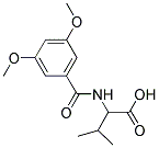 2-(3,5-DIMETHOXY-BENZOYLAMINO)-3-METHYL-BUTYRIC ACID Struktur