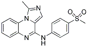 1-METHYL-N-[4-(METHYLSULFONYL)PHENYL]IMIDAZO[1,5-A]QUINOXALIN-4-AMINE Struktur