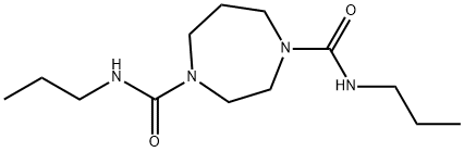 N-PROPYL(4-(N-PROPYLCARBAMOYL)(1,4-DIAZAPERHYDROEPINYL))FORMAMIDE Struktur