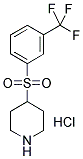 4-([3-(TRIFLUOROMETHYL)PHENYL]SULFONYL)PIPERIDINE HYDROCHLORIDE Struktur