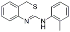 (4H-BENZO[D][1,3]THIAZIN-2-YL)-O-TOLYL-AMINE Struktur