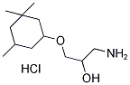 1-AMINO-3-[(3,3,5-TRIMETHYLCYCLOHEXYL)OXY]PROPAN-2-OL HYDROCHLORIDE Struktur