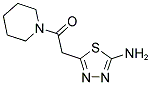 2-(5-AMINO-[1,3,4]THIADIAZOL-2-YL)-1-PIPERIDIN-1-YL-ETHANONE Struktur