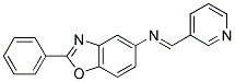 2-PHENYL-N-[(1E)-PYRIDIN-3-YLMETHYLENE]-1,3-BENZOXAZOL-5-AMINE Struktur