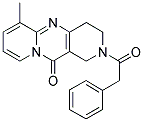 6-METHYL-2-(PHENYLACETYL)-1,2,3,4-TETRAHYDRO-11H-DIPYRIDO[1,2-A:4',3'-D]PYRIMIDIN-11-ONE Struktur