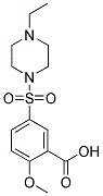 2-METHOXY-5-[(4-ETHYLPIERAZIN-1-YL)SULFONYL]BENZOIC ACID Struktur