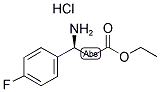 (S)-3-AMINO-3-(4-FLUORO-PHENYL)-PROPIONIC ACID ETHYL ESTER HCL Struktur