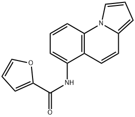 N-PYRROLO[1,2-A]QUINOLIN-6-YL-2-FURAMIDE Struktur