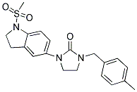 1-(4-METHYLBENZYL)-3-[1-(METHYLSULFONYL)-2,3-DIHYDRO-1H-INDOL-5-YL]IMIDAZOLIDIN-2-ONE Struktur