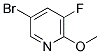 5-BROMO-3-FLUORO-2-METHOXYPYRIDINE Struktur