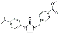 METHYL 4-([3-(4-ISOPROPYLPHENYL)-2-OXOIMIDAZOLIDIN-1-YL]METHYL)BENZOATE Struktur