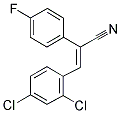 E-ALPHA-(4-FLUOROPHENYL)-2,4-DICHLOROCINNAMONITRILE Struktur