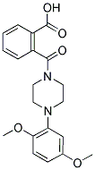 2-([4-(2,5-DIMETHOXYPHENYL)PIPERAZIN-1-YL]CARBONYL)BENZOIC ACID Struktur