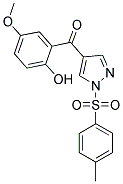 (2-HYDROXY-5-METHOXY-PHENYL)-[1-(TOLUENE-4-SULFONYL)-1H-PYRAZOL-4-YL]-METHANONE Struktur