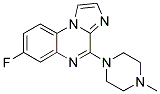 7-FLUORO-4-(4-METHYLPIPERAZIN-1-YL)IMIDAZO[1,2-A]QUINOXALINE Struktur