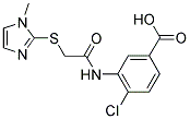 4-CHLORO-3-(([(1-METHYL-1H-IMIDAZOL-2-YL)THIO]ACETYL)AMINO)BENZOIC ACID Struktur