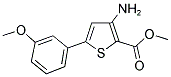 3-AMINO-5-(3-METHOXY-PHENYL)-THIOPHENE-2-CARBOXYLIC ACID METHYL ESTER Struktur