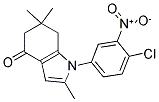 1-(4-CHLORO-3-NITROPHENYL)-2,6,6-TRIMETHYL-5,6,7-TRIHYDROINDOL-4-ONE Struktur