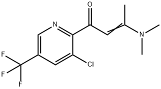 1-[3-CHLORO-5-(TRIFLUOROMETHYL)-2-PYRIDINYL]-3-(DIMETHYLAMINO)-2-BUTEN-1-ONE Struktur