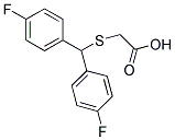 [[BIS(4-FLUOROPHENYL)METHYL]THIO]ACETIC ACID Struktur