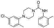 (4-(3-CHLORO-6-METHYLPHENYL)PIPERAZINYL)-N-(2-METHYLPHENYL)FORMAMIDE Struktur