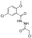 5-CHLORO-N'-(CHLOROACETYL)-2-METHOXYBENZOHYDRAZIDE Struktur