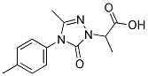 2-[3-METHYL-4-(4-METHYLPHENYL)-5-OXO-4,5-DIHYDRO-1H-1,2,4-TRIAZOL-1-YL]PROPANOIC ACID Struktur