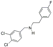 N-(3,4-DICHLOROBENZYL)-2-(4-FLUOROPHENYL)ETHANAMINE Struktur