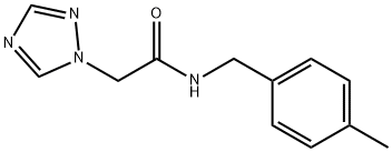 N-(4-METHYLBENZYL)-2-(1H-1,2,4-TRIAZOL-1-YL)ACETAMIDE Struktur