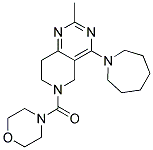 (4-AZEPAN-1-YL-2-METHYL-7,8-DIHYDRO-5H-PYRIDO[4,3-D]PYRIMIDIN-6-YL)-MORPHOLIN-4-YL-METHANONE Struktur