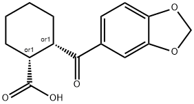 CIS-2-(3,4-METHYLENEDIOXYBENZOYL)CYCLOHEXANE-1-CARBOXYLIC ACID Struktur