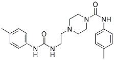 N-(4-METHYLPHENYL)(4-(2-(((4-METHYLPHENYL)AMINO)CARBONYLAMINO)ETHYL)PIPERAZINYL)FORMAMIDE Struktur