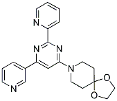 8-(2-PYRIDIN-2-YL-6-PYRIDIN-3-YLPYRIMIDIN-4-YL)-1,4-DIOXA-8-AZASPIRO[4.5]DECANE Struktur