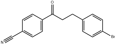 3-(4-BROMOPHENYL)-4'-CYANOPROPIOPHENONE Struktur