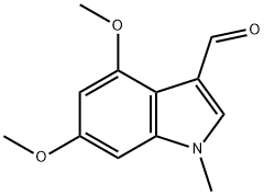 4,6-DIMETHOXY-1-METHYL-1H-INDOLE-3-CARBALDEHYDE Struktur