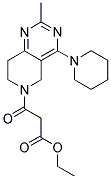 3-(2-METHYL-4-PIPERIDIN-1-YL-7,8-DIHYDRO-5H-PYRIDO[4,3-D]PYRIMIDIN-6-YL)-3-OXO-PROPIONIC ACID ETHYL ESTER Struktur