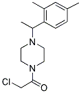 1-(CHLOROACETYL)-4-[1-(2,4-DIMETHYLPHENYL)ETHYL]PIPERAZINE Struktur