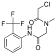 2-CHLORO-N-METHYL-N-(2-OXO-2-[[2-(TRIFLUOROMETHYL)PHENYL]AMINO]ETHYL)ACETAMIDE Struktur