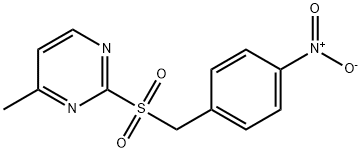 4-METHYL-2-[(4-NITROBENZYL)SULFONYL]PYRIMIDINE Struktur