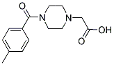 [4-(4-METHYLBENZOYL)PIPERAZIN-1-YL]ACETIC ACID Struktur