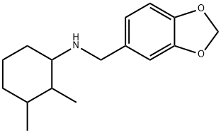 N-(1,3-BENZODIOXOL-5-YLMETHYL)-N-(2,3-DIMETHYLCYCLOHEXYL)AMINE Struktur