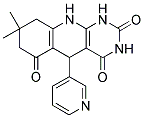 8,8-DIMETHYL-5-PYRIDIN-3-YL-5,8,9,10-TETRAHYDROPYRIMIDO[4,5-B]QUINOLINE-2,4,6(1H,3H,7H)-TRIONE Struktur