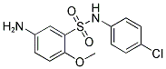 5-AMINO-N-(4-CHLORO-PHENYL)-2-METHOXY-BENZENESULFONAMIDE Struktur